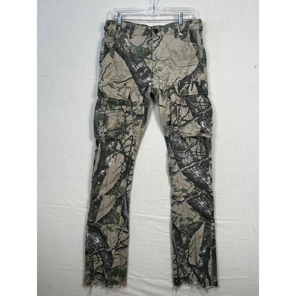 Rockstar Original RSM 205 Merrik Tree Camo Slim Cargo Pants Mens 32x34 Hem